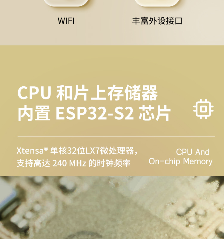 樂(lè)鑫esp官網(wǎng)ESP32-S2-WROOM-I-N4 2.4GHz WiFi(802.11 b/g/n)模組樂(lè)鑫wifi_mesh組網(wǎng)模塊